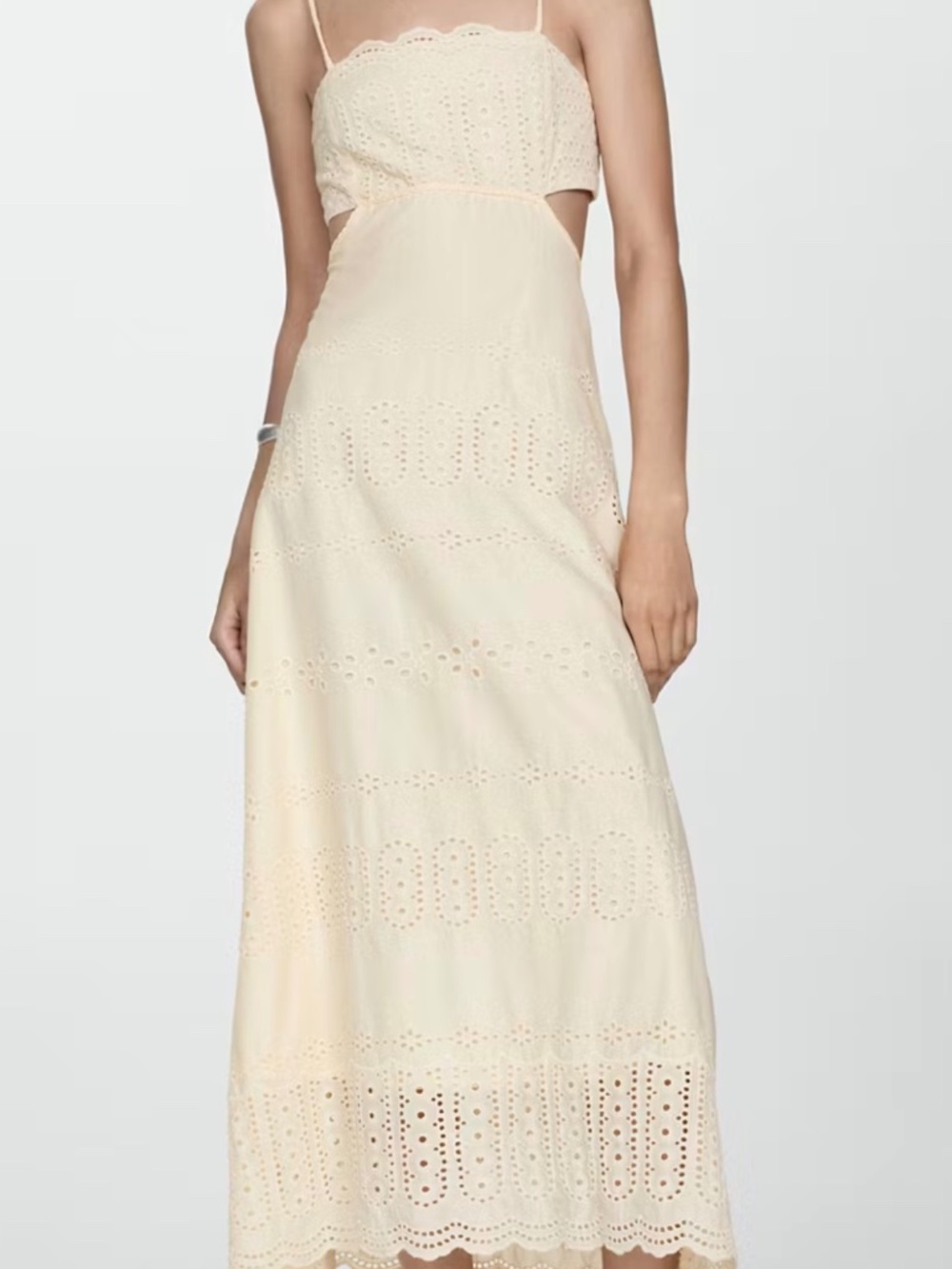 Mango Embroidered dress